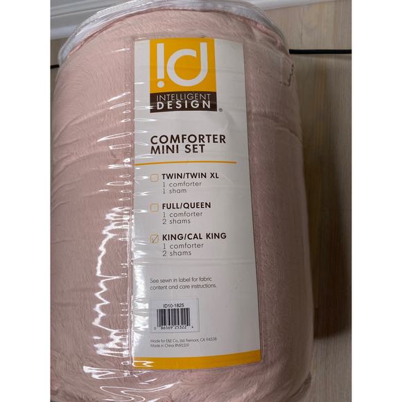 Intelligent Design Polyester Back Solid Shaggy Long Faux Comforter Set Id10-1825 - Picture 6 of 7